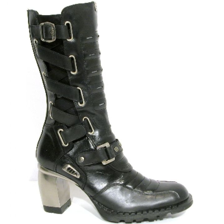 New Rock Boots 6002 Nomada Negro e Itali Negro, Formula Tacon Formula Acero