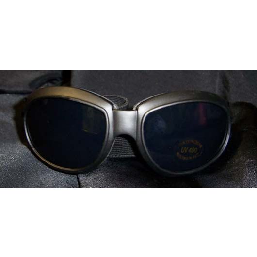 Large Black Frame Goggles - plain
