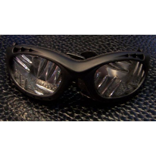 Tri-hole vent Goggles w/plate lenses