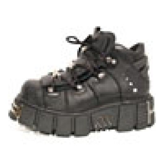 New Rock Boots 106 Itali Negro y Nomada Negro Tower Negro Acero