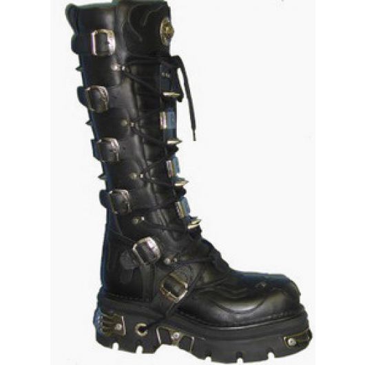 New Rock Boots 161-S1 Reactor Negro Toberas E14 C-Y-O, Itali y Nomada Negro