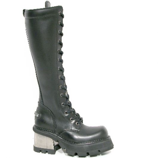 New Rock Boots 236 Planing Negro M8 Acero, Itali Negro