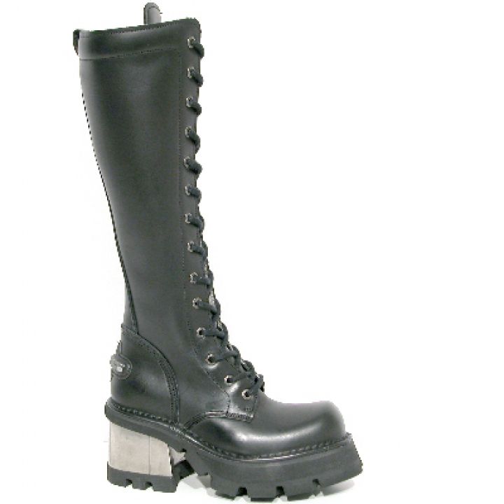New Rock Boots 236 Planing Negro M8 Acero, Itali Negro