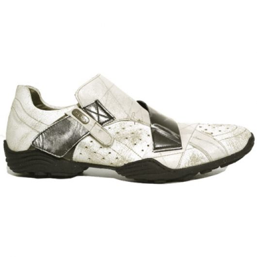 New Rock Boots 8133-S6 Crack Blanco Cheyenne Blanco Box Plane Abs Negro
