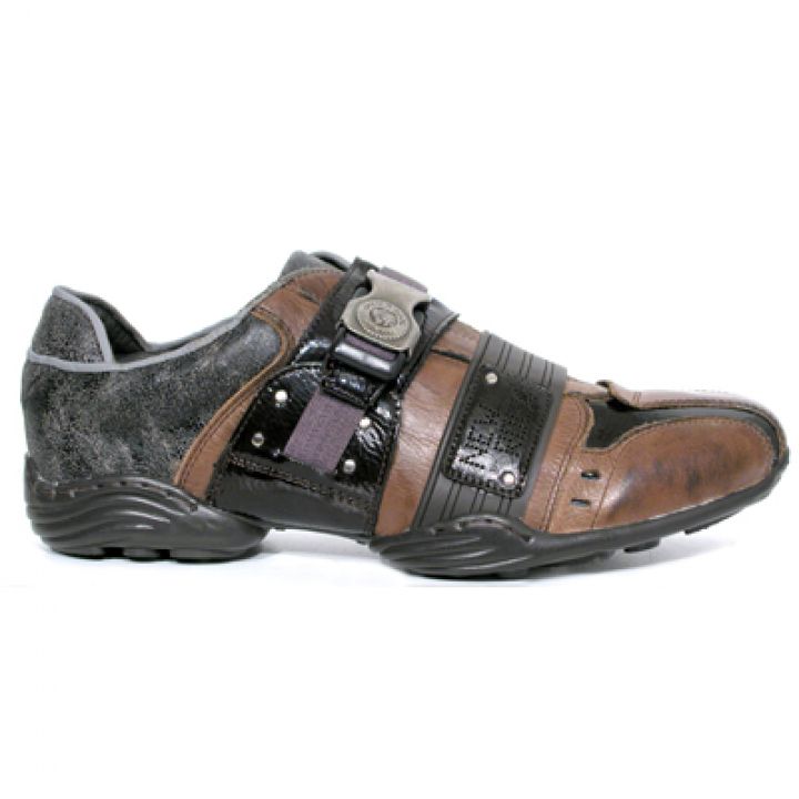 New Rock Boots 8147 S-2 Abs marron, Galia marron, charol stuco moro, atapuerca marron
