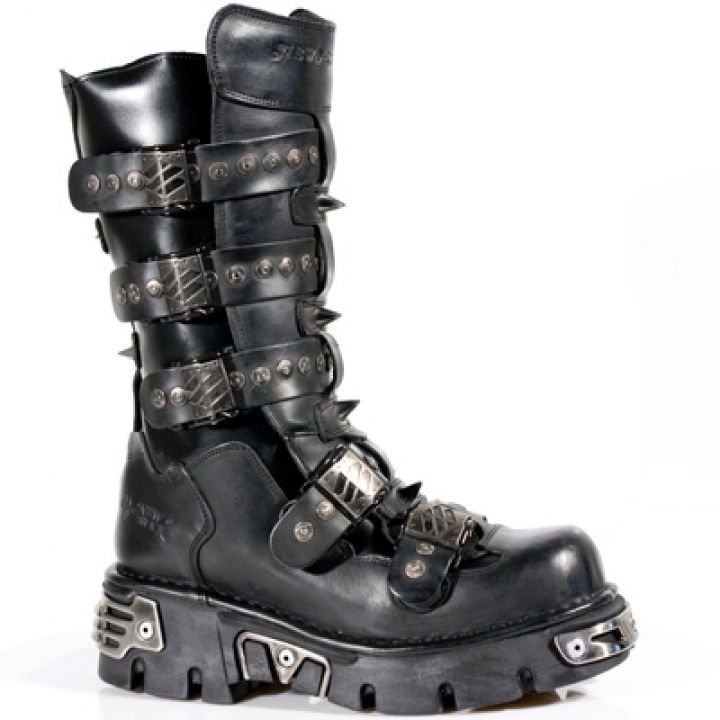 New Rock Boots 134 ITALI NEGRO, NOMADA NEGRO, REACTOR NEGRO TOBERAS