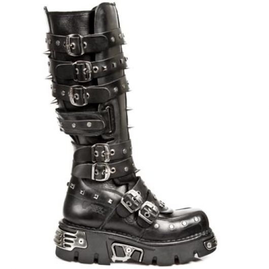 New Rock Boots 796 NOMADA NEGRO, ITALI NEGRO, REACTOR NEGRO TOBERAS