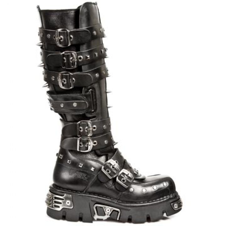 New Rock Boots 796 NOMADA NEGRO, ITALI NEGRO, REACTOR NEGRO TOBERAS