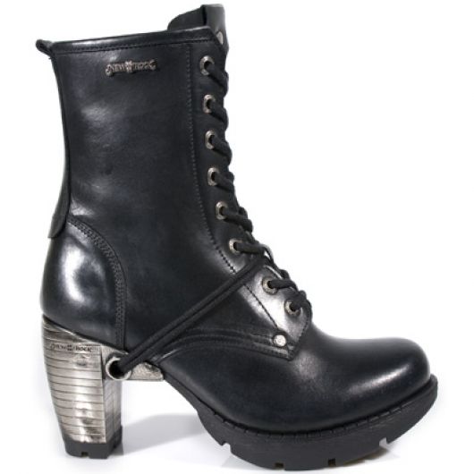 New Rock Boots M.TR001 ITALI NEGRO, TRAIL NEGRO TACON ACERO