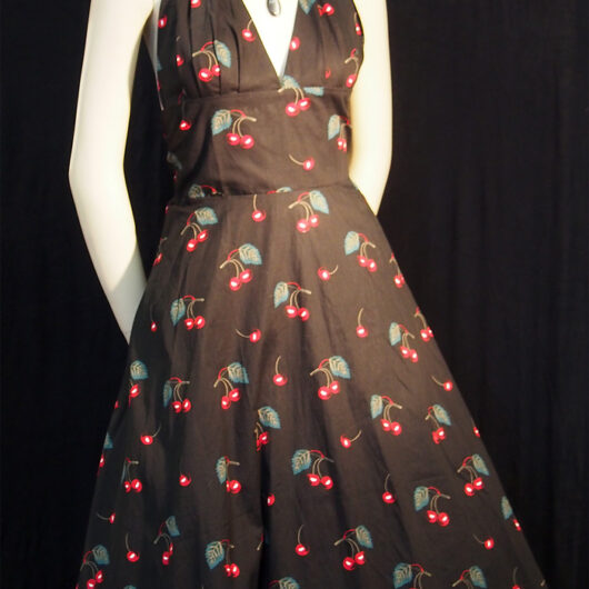 Rockabilly Sweet Cherries Halter Neck Dress