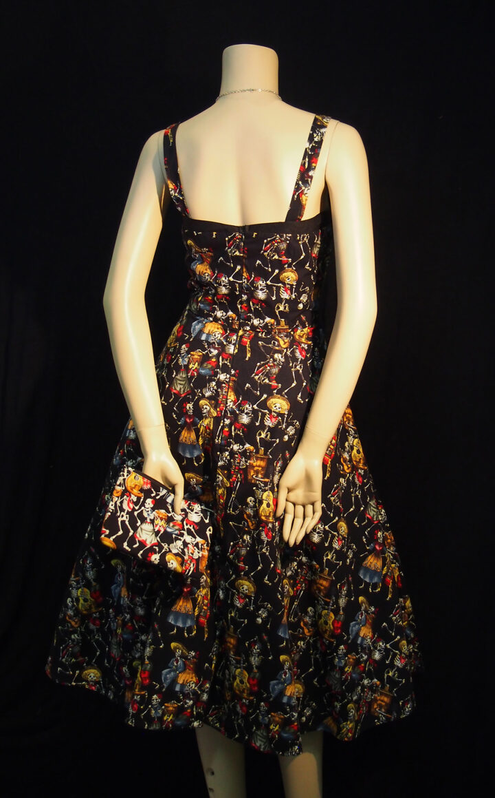 Rockabilly Day of the Dead Strap Dress