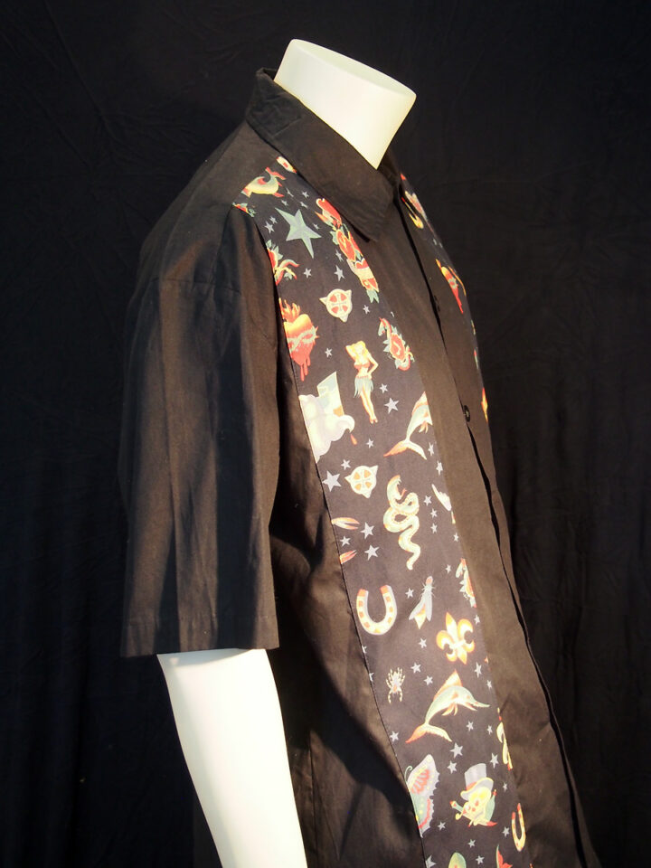 Rockabilly Mens Tattoo Flash Shirt